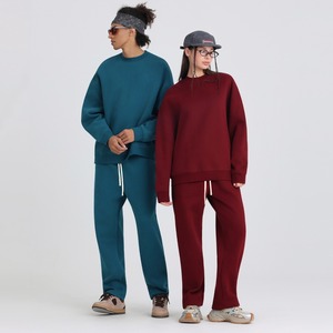 Felpa da <span class=keywords><strong>Uomo</strong></span> Oversize <span class=keywords><strong>Senza</strong></span> <span class=keywords><strong>Cappuccio</strong></span> in <span class=keywords><strong>Cotone</strong></span> Felpato 350gsm, Nuova Moda Autunno/Inverno 2025, Logo Personalizzabile - Product Image 4