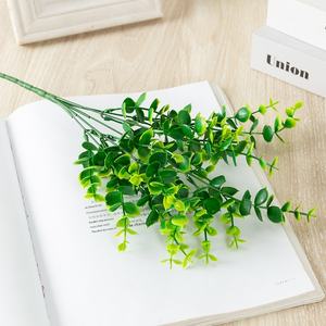 Décoration murale artificielle réaliste en herbe de fougère persane et eucalyptus, feuilles vertes pour mariage, Pâques, Noël - Product Image 3