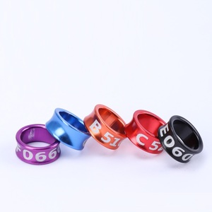 Cincin Kaki Burung Merpati Ukuran dan Warna Kustom, Cincin Logam Penomoran Kaki, Band Kaki Burung Merpati, Cincin Aluminium untuk Burung Merpati - Product Image 1