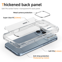 Étui de téléphone Heybingo TPU+PC HD transparent avec charge sans fil, magnétique, anti-chute pour 16 PRO MAX