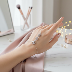 Baguette สร้อยข้อมือที่ไม่ซ้ำกันเสน่ห์สร้อยข้อมือนิ้วในขายส่ง925เงินสเตอร์ลิงอินเทรนด์ Dainty เครื่องประดับแฟชั่นอินเทรนด์สำหรับผู้หญิง - Product Image 3
