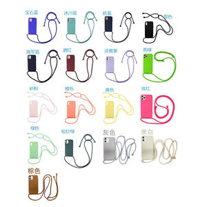 Correa de collar cruzado cordón funda de teléfono de silicona líquida para <span class=keywords><strong>Iphone</strong></span> 16 15 14 Plus <span class=keywords><strong>13</strong></span> Pro 12 11 Pro X Xr Xs Max 8 Plus - Product Image 6