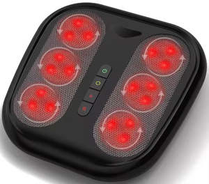 Masseur électrique pour les pieds et les jambes avec chaleur, shiatsu, matériau ABS, contrôle du temps, 220V/110V - Soulage la douleur et le stress aux pieds et aux jambes - Product Image 3