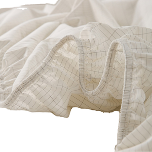 5% QUEEN size in fibra d'argento e 95% cotone organico messa a <span class=keywords><strong>terra</strong></span> lenzuolo per federa <span class=keywords><strong>cuscino</strong></span> busta - Product Image 6