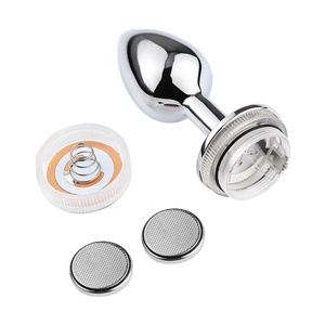 Nouveau jouet sexuel pour adultes, <span class=keywords><strong>plug</strong></span> anal en métal avec télécommande, changement de couleur LED, acier inoxydable, perles anales, masseur de la prostate - Product Image 4