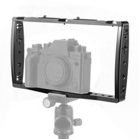 Support de fixation double pour plongée sous-marine, stabilisateur, extension, pince pour téléphone, cage pour appareil photo reflex numérique/SLR, boîtier étanche, support pour caméra d'action