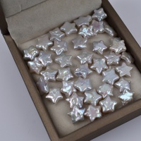 Perles de culture d'eau douce naturelles blanches, baroques, irrégulières, en forme d'étoile à cinq branches, trou traversant, 12 mm, pour bijoux DIY faits à la main