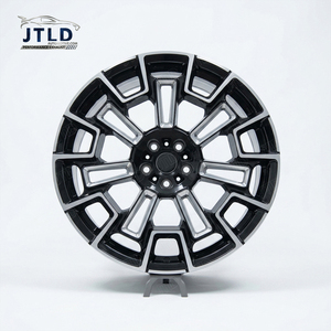 JTLD 1 件式锻造铝合金车轮 <span class=keywords><strong>16</strong></span>-26 英寸 全定制亮黑磨边轮圈 用于改装升级 - Product Image 2