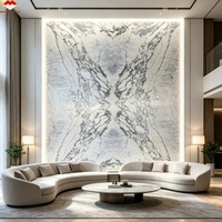 Marmer Arabescato Putih Alami Poles Berkualitas Tinggi, Anti Air, Cocok untuk Dinding, Latar Belakang Hotel, Villa, Pintu Masuk, Desain Modern