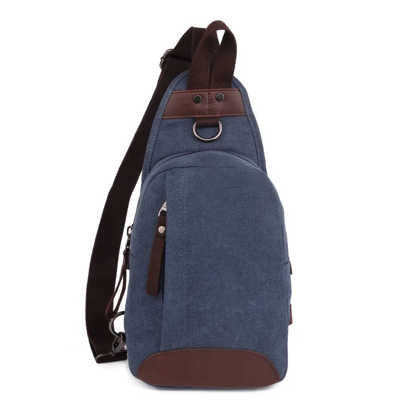 Zuolunduo Betaalbare En Comfortabele Nieuwe Stijl Lichtgewicht Groothandel Vintage Schoudertassen Mannen Borst Sling Bag