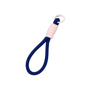 New Minimalist Color-blocked Lanyard With Plush Toy Card Holder Boarding Pass Backpack Keychain Anti-loss Wristband
