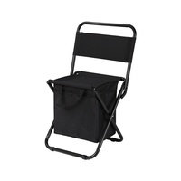 Tabouret de camping pliable portable en tissu Oxford avec sac de rangement grande capacité pour pique-nique et croquis