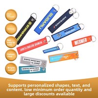 Etiqueta Tejida Personalizada para Llavero, Etiqueta Bordada con Logotipo Promocional Personalizado para Regalo Empresarial, Venta al Por Mayor