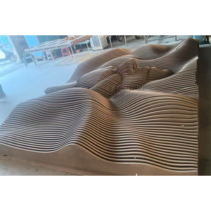 Panneaux muraux décoratifs paramétriques sculptés, art mural intriguant représentant un visage humain - Product Image 5