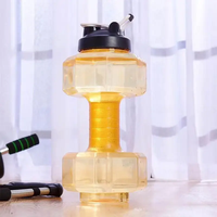 Mancuerna de Ejercicio de 2200 ml, Pesas Ajustables Rellenables con Agua, Mancuerna Portátil para Viajes, Mancuerna de Tamaño Personalizado