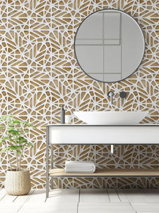 <span class=keywords><strong>วอลเปเปอร์</strong></span>ตกแต่งห้องลายใยแมงมุมสีขาวลายไม้คาเมลแบบมีกาวในตัว ทำความสะอาดง่าย ป้องกันคราบสกปรก <span class=keywords><strong>วอลเปเปอร์</strong></span>ตกแต่งบ้าน - Product Image 6