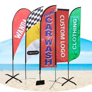Banderas Publicitarias de Poliéster a Precio Accesible, Banderas de Playa Tipo Swooper - Product Image 1