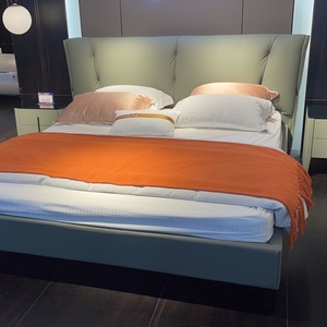 Modern <b>King</b> <b>Size</b> Upholstered Leather Double Luxury Italian <b>Bed</b> Design - Product Image 4