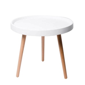 Simple Nordic Cheap square Living Room Natural Wood <strong>Black</strong> Small <strong>Sofa</strong> Side End Coffee <strong>Table</strong> - Product Image 5