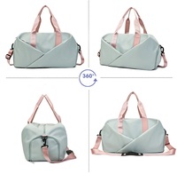 11 warna tahan air Logo khusus Pria Wanita Fitness olahraga Gym Travel Duffel Tote tas ransel dengan kompartemen sepatu