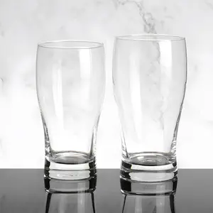 Jinbaijia Factory Supply 12oz 350ml Custom Logo Sublimation Glass Beer Mug Tulip Pint Beer Glass