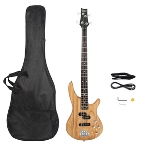 Chúng Tôi Địa Phương Kho Miễn Phí Vận Chuyển Maple Cổ Gib Điện Bass <span class=keywords><strong>Guitar</strong></span> Kích Thước Đầy Đủ 4 Chuỗi Burlywood Với Phụ Kiện - Product Image 1