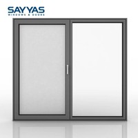 Ventana Corredera de Aluminio de Diseño Moderno para Casa, Ventana Corredera de Vidrio y Aluminio para Casa, Sin Marco Abatible