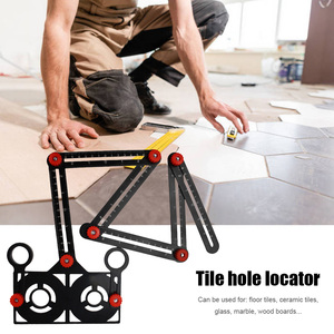 Localizzatore di fori per <span class=keywords><strong>piastrelle</strong></span> strumento regolabile righello di misurazione ad angolo fisso in vetro per muratura modello <span class=keywords><strong>angolare</strong></span> universale 6 lati - Product Image 6