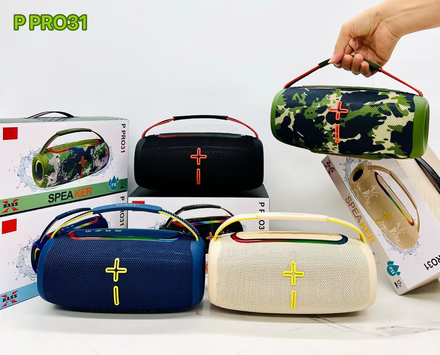 NEW P PRO31 Audio System - Portable Handheld 30W BASS High-power RGB Light Outdoor Subwoofer Sound System 3600mah · image 4