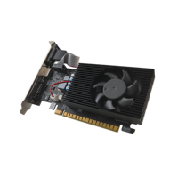 Tarjeta Gráfica PCI Express GT610 Nueva, 2GB DDR3, 64 Bits, Perfil Bajo, Ventilador Único, Puertos HD/VGA DVI, para PC de Oficina y Escritorio