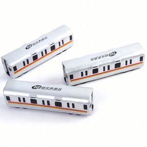 Jouets anti-stress en mousse PU personnalisés avec logo, en forme de train classique, pour le transport automobile, promotionnels - Product Image 2