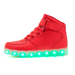 Zapatillas de Moda con Luces LED para Niños y Niñas, Zapatillas de Skateboard con Luces Intermitentes USB para Adultos, Cómodas para Niños - Product Image 5
