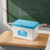 Boîte de rangement pour craies de grande capacité pour le bureau de classe, étui organisateur en ABS résistant à l'humidité avec couvercle pour l'enseignement scolaire