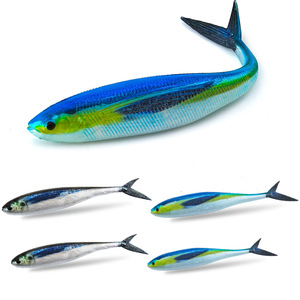 Esca Artificiale 3D Realistica in Acciaio Inossidabile, Esca Morbida a Forma di Pesce Finto, per la Pesca al Bass e in Mare, per Grandi <span class=keywords><strong>Pesci</strong></span>, Vendita Calda Transfrontaliera - Product Image 1