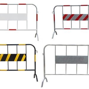 Barrière de sécurité en métal galvanisé 1500*1000mm avec panneau publicitaire, durable et résistant aux intempéries - Product Image 5