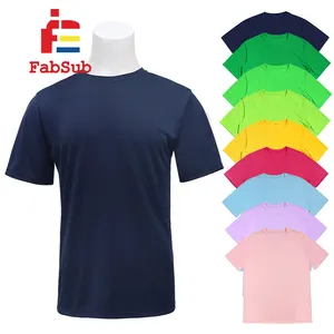 High Quality Gym Sport Quick Dry Blank Sublimation DTF Silk Printing Shirts Custom Printing Milk Silk Fabric T-shirts