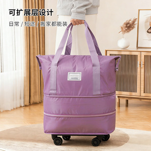 Bolsa de Viaje de Gran Capacidad con Ruedas, Impermeable, Multifuncional, para Gimnasio y Viajes de Ocio, Unisex, Primavera 2026 - Product Image 2