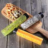 Bouteilles d'eau en verre vides de 500ml, bouteille sensorielle, récipient à boissons pour stocker les jus faits maison et autres boissons