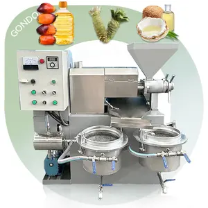 Automatic Mustard Baobab Seeds Expeller Cold Press Philippines 3 T/H Palm Extraction Coconut Oil Machine