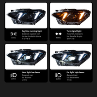 Pièces d'éclairage automobile modifiées pour l'ensemble de phares F20 2012-2014, style œil de serpent, feux de jour à LED, clignotants