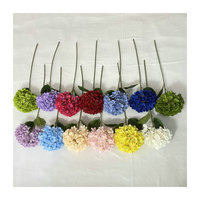 Bruiloftdecoratie Ziyan Enkel Geborsteld Geborduurde Bal Hortensia Bruiloftszaal Bloemenrij Decoratie Thuis Tafeldecoratie Kunstbloem