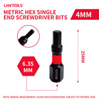 LJ-30a Embout hexagonal simple impérial en acier S2 oxydé noir, toutes tailles, pour outils électriques, bricolage, industrie, OEM, vente en gros en usine