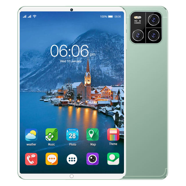 10.1 Inch Dual SIM Android Tablet 2GB+16GB Storage Educational Phone Call Feature Pad6 Pro Pro Branded