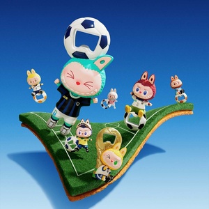 ของแท้ Labubu Popmart the MONSTERS ชุดฟุตบอลโลก FIFA ที่เปิดขวดแม่เหล็กติดตู้เย็น กล่องสุ่ม ฟิกเกอร์สะสม ของขวัญ - Product Image 4