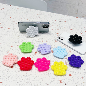 Silicone Cat Paw Shape Portable <strong>Smartphone</strong> Stand Flexible <strong>Waterproof</strong> Phone Holder Air-<strong>Bag</strong> Support 360 Degree Rotating Phone Desk - Product Image 1