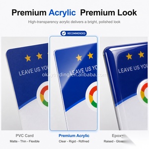 Etiqueta Adhesiva Acrílica Personalizada de 10 cm en Español, Tarjeta NFC para Reseñar en Google - Product Image 6