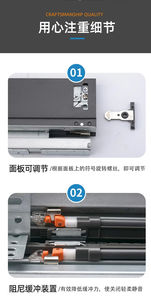 Glissière de tiroir en acier à fermeture douce avec fonctionnement silencieux, installation facile, design ultra-fin pour meubles de chambre à coucher et d'appartement - Product Image 6