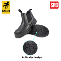 VITOSAFE Chaussures de Sécurité Chelsea Montantes en Cuir Véritable Haute Qualité avec Coque en Acier pour Hommes et Femmes