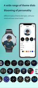 1.46 "Vòng thông minh đồng hồ BT cuộc gọi IP68 nhà máy không thấm nước giá sức khỏe Tracker Montre connecte X19 phụ nữ Đồng hồ sang trọng - Product Image 3