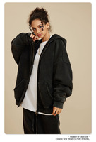 Sudaderas con Capucha de Alta Calidad para Hombre, Sudaderas Unisex con Botones, Venta al por Mayor, Personalizadas, 400g, Primavera, Logotipo Bordado en 3D